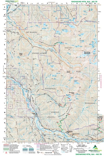 Snowking Mtn, WA - Green Trails Map #79