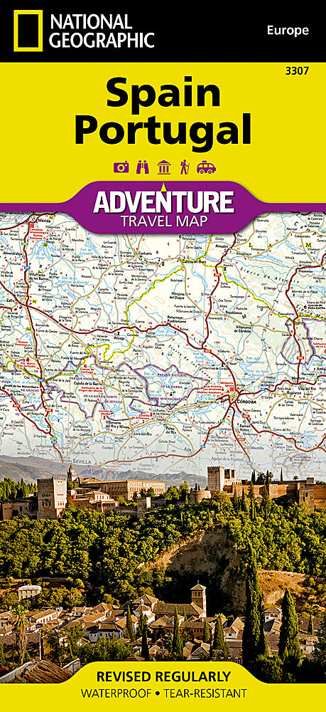 Spain & Portugal Adventure Travel Map by National Geographic - Cover