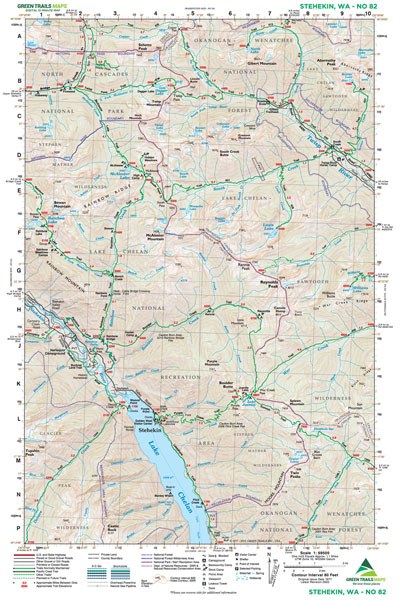 Stehekin, WA - Green Trails Map #82