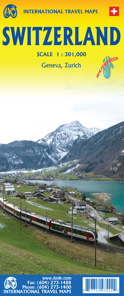 Switzerland Travel & Reference Map by ITMB - Cover