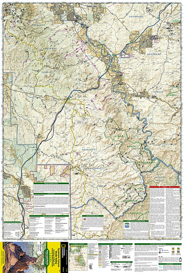 Sycamore Canyon & Verde Valley Trails Illustrated Topographic Map #854 ...
