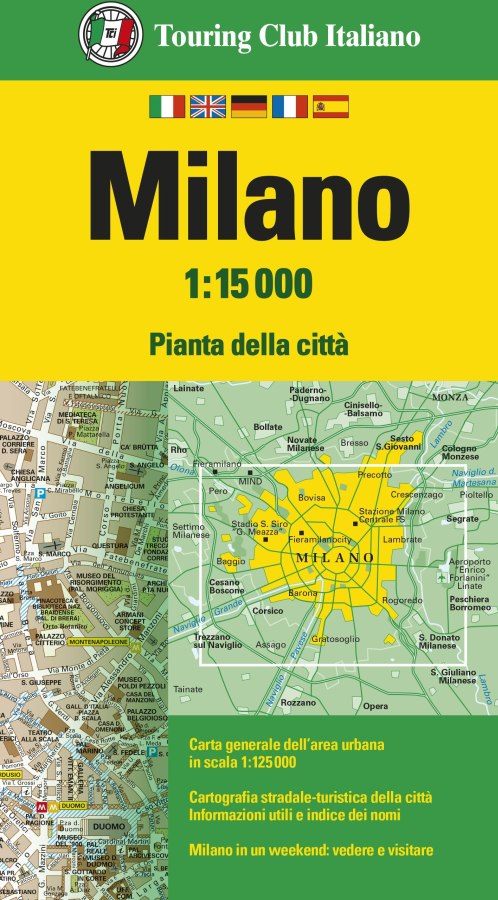 Milan City Map l Touring Club of Italy - Cover