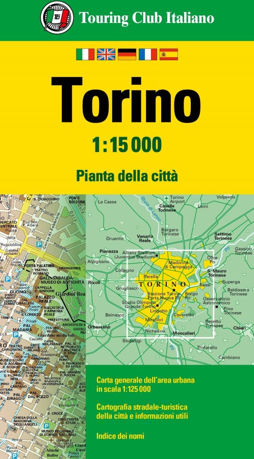 Turin City Map l Touring Club of Italy - Cover