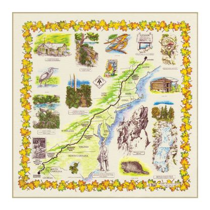 Geography Bandana - Appalachian Trail Theme