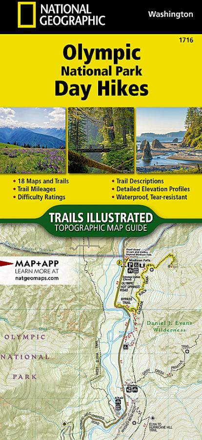 Olympic National Park Day Hikes Topographic Map Guide Booklet #1716 - Cover