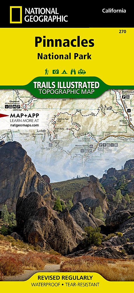 Pinnacles National Park Trails Illustrated Topographic Map #270 - Cover