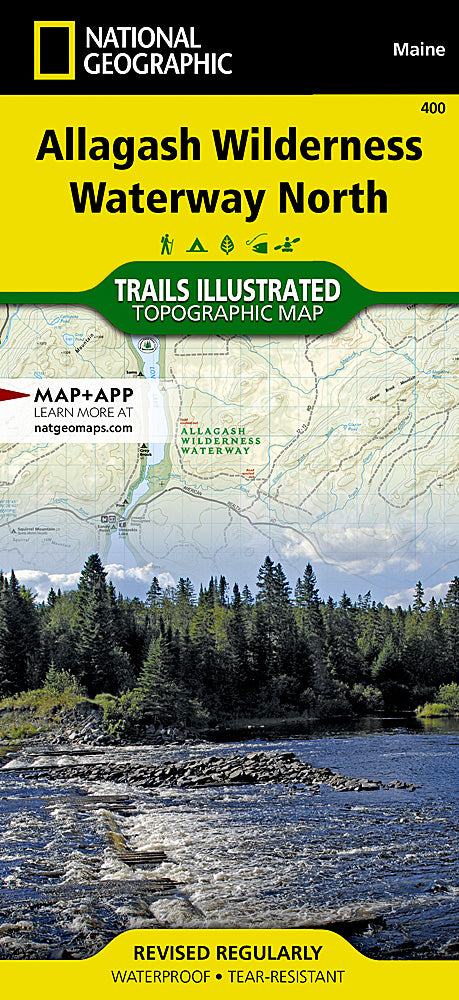Allagash Wilderness Waterway North Trails Illustrated Map #400 - Cover