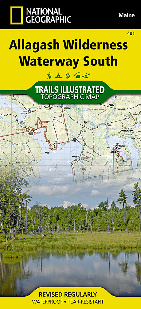 Allagash Wilderness Waterway South Trails Illustrated Map #401 - Cover