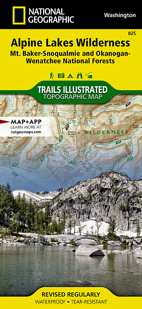 Alpine Lakes Wilderness Trails Illustrated Topographic Map #825 - Cover