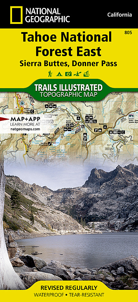 Tahoe National Forest East Trails Illustrated Topographic Map #805 - Cover