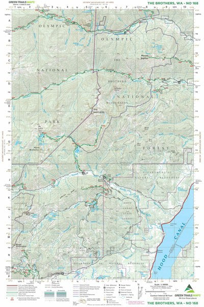 The Brothers, WA - Green Trails Map #168