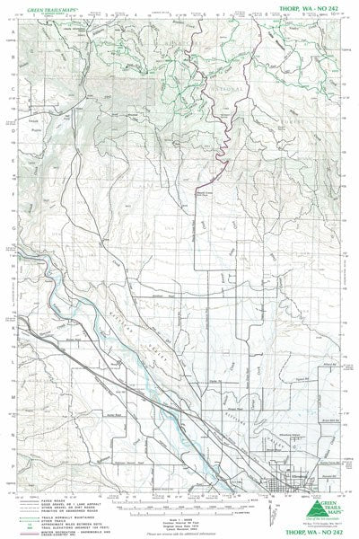 Thorp, WA - Green Trails Map #242