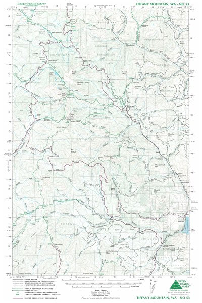 Tiffany Mountain, WA - Green Trails Map #53