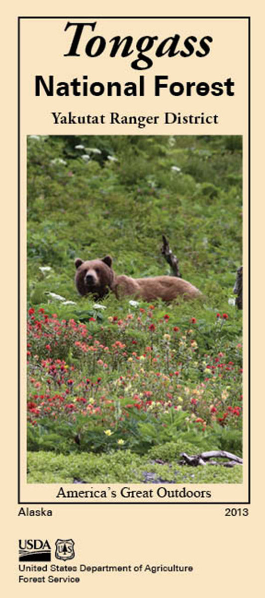 Tongass National Forest - Yakutat Ranger District Forest Service Map - Cover