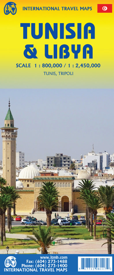 Tunisia & Libya Travel & Reference Map by ITMB - Cover
