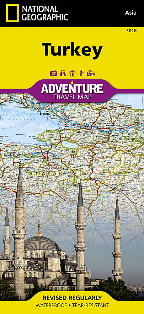 Turkey Adventure Travel Map by National Geographic - Cover