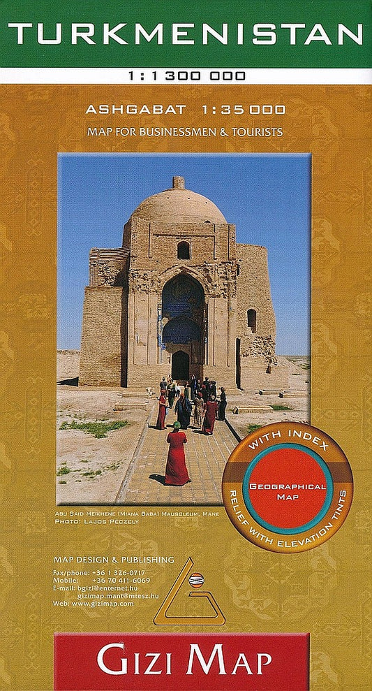 Turkmenistan Road Map by Gizi Map - Cover