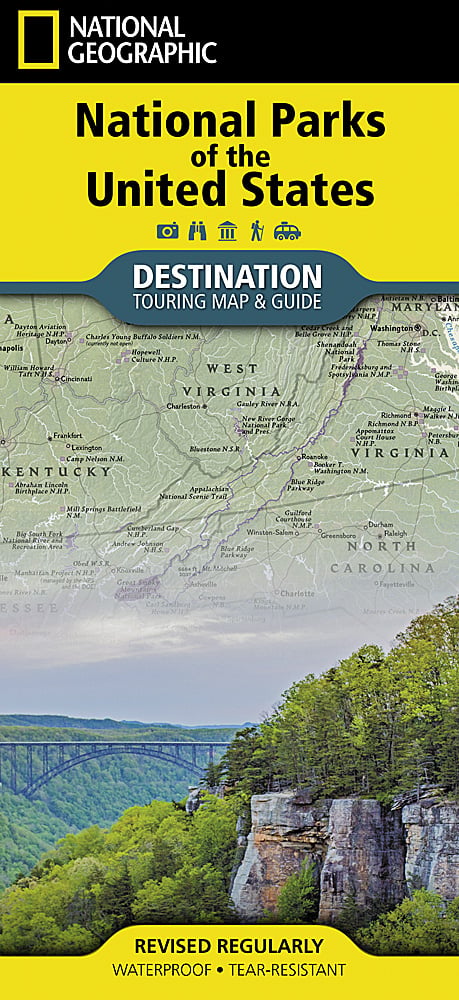 U.S. National Parks Touring Map & Guide by National Geographic