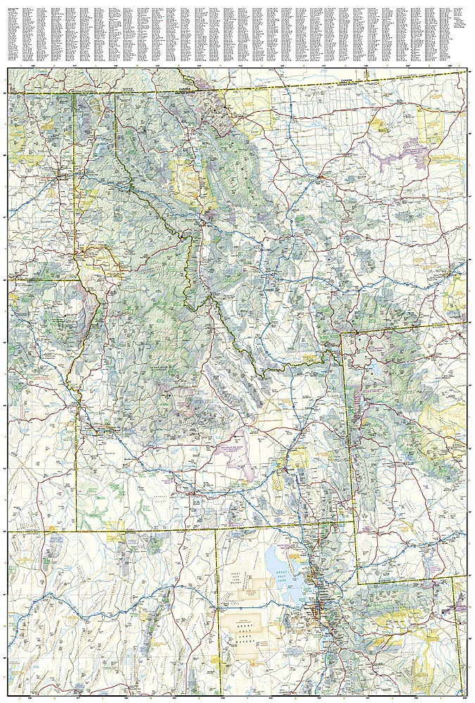 U.S. Pacific Northwest Adventure Travel Map by National Geographic - Map East
