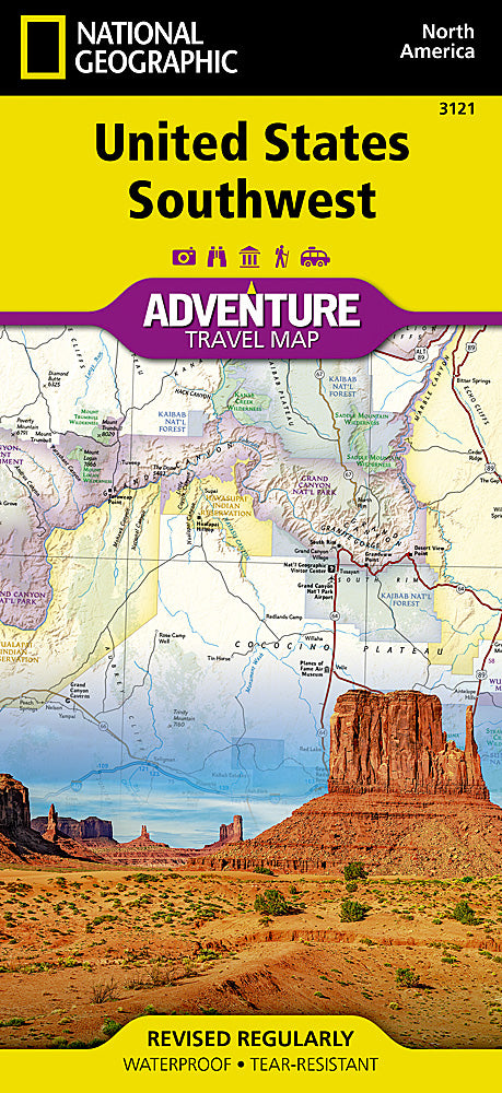 U.S. Southwest Adventure Travel Map by National Geographic - Cover