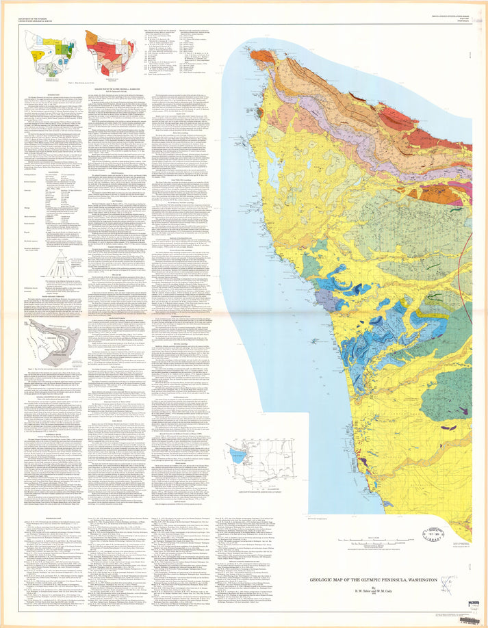 Geologic Map of the Olympic Peninsula – Metsker Maps