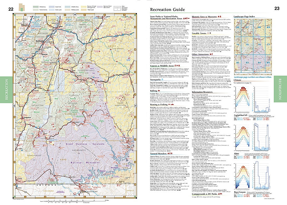 Utah Road & Recreation Atlas by Benchmark Maps - Recreation Guide Page