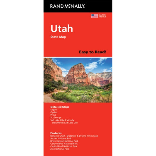 Utah State Highway Folded Map by Rand McNally (Easy to Read) - Cover