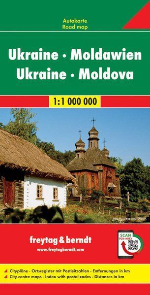 Ukraine & Moldova Road Map by Freytag & Berndt - Cover