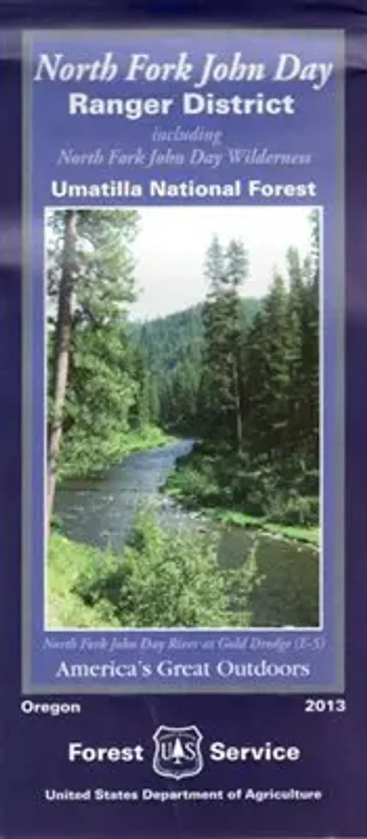 Umatilla National Forest - North Fork John Day Ranger District Forest Service Map - Cover
