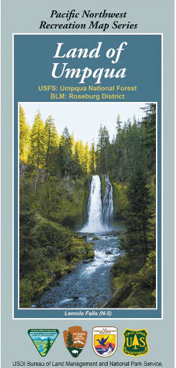Land of Umpqua National Forest Service Map - Cover