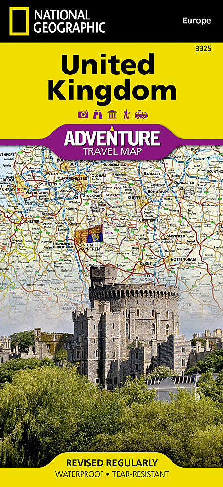 United Kingdom Adventure Travel Map by National Geographic - Cover