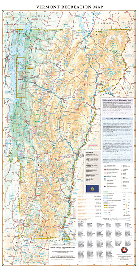 Vermont Recreation Map