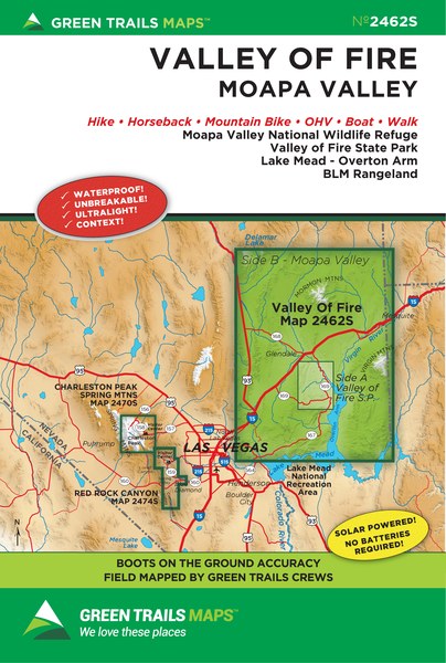 Valley of Fire trail map