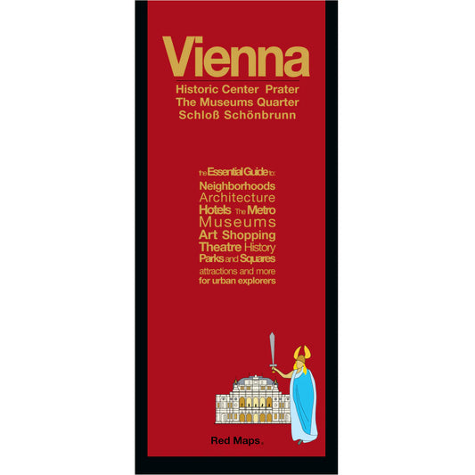 Vienna City Center Laminated Street Map by Red Maps - Cover