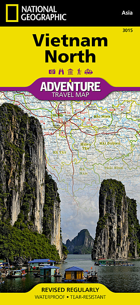 Vietnam North Adventure Travel Map by National Geographic - Cover