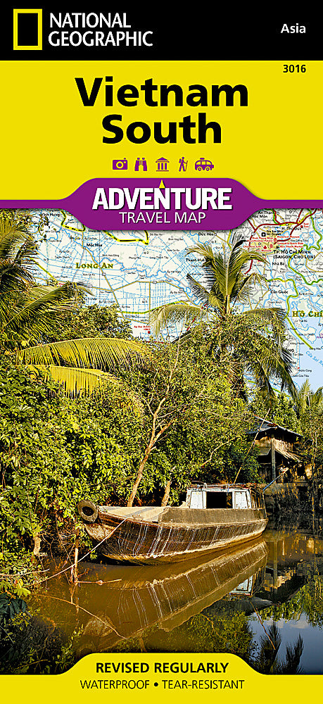 Vietnam South Adventure Travel Map by National Geographic - Cover