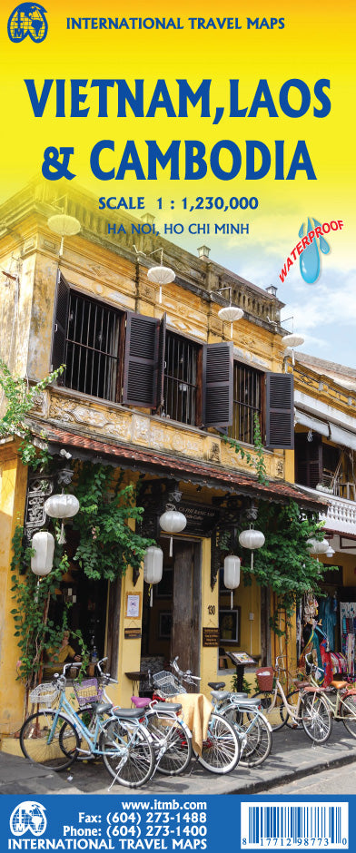Vietnam, Lao & Cambodia Travel & Reference Map by ITMB - Cover