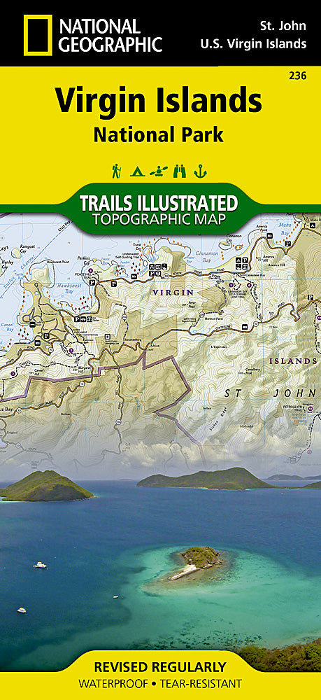Virgin Islands National Park Trails Illustrated Topographic Map #236 - Cover