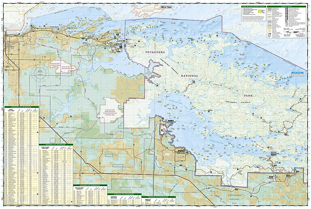 Voyageurs National Park Trails Illustrated Topographic Map #264 - Map Detail