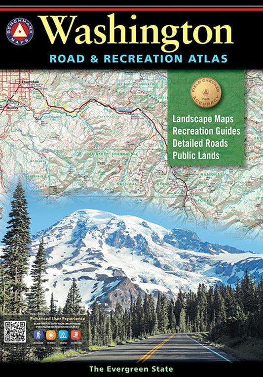 Washington Road & Recreation Atlas by Benchmark Maps - Cover