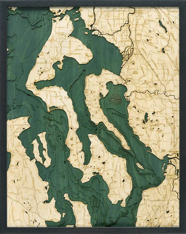 Whidbey & Camano Islands Wood Chart