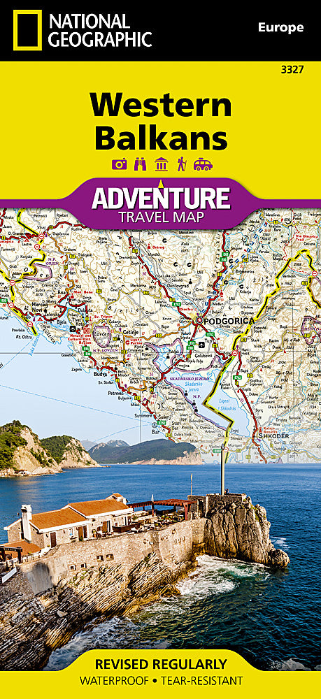 Western Balkans Adventure Travel Map by National Geographic - Cover