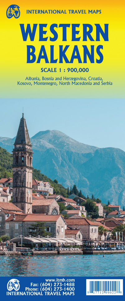 Western Balkans Travel & Reference Map by ITMB - Cover