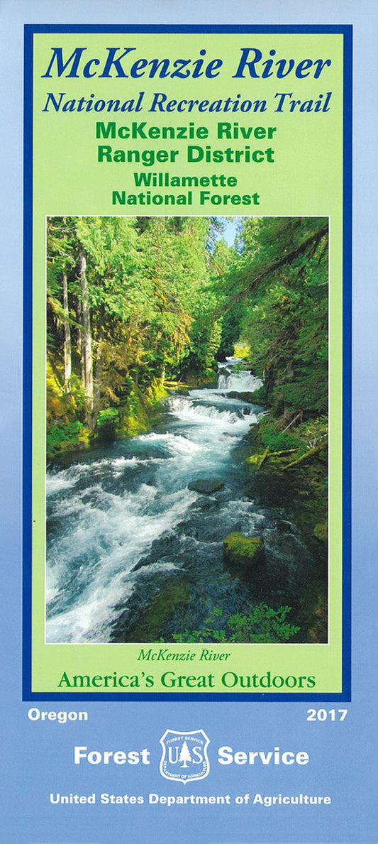Willamette National Forest - McKenzie River National Recreation Trail Forest Service Map - Cover