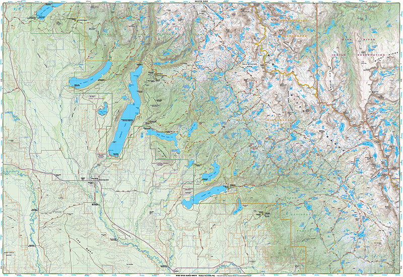 Wind River Range North Hiking Map