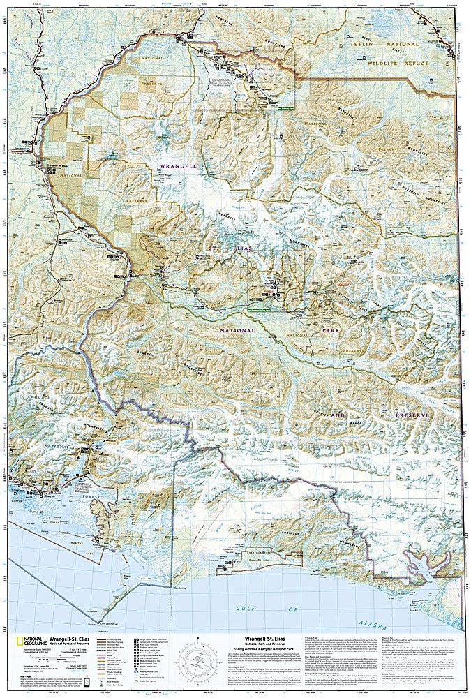 Wrangell-St. Elias National Park Trails Illustrated Topographic Map #249 - Map Detail