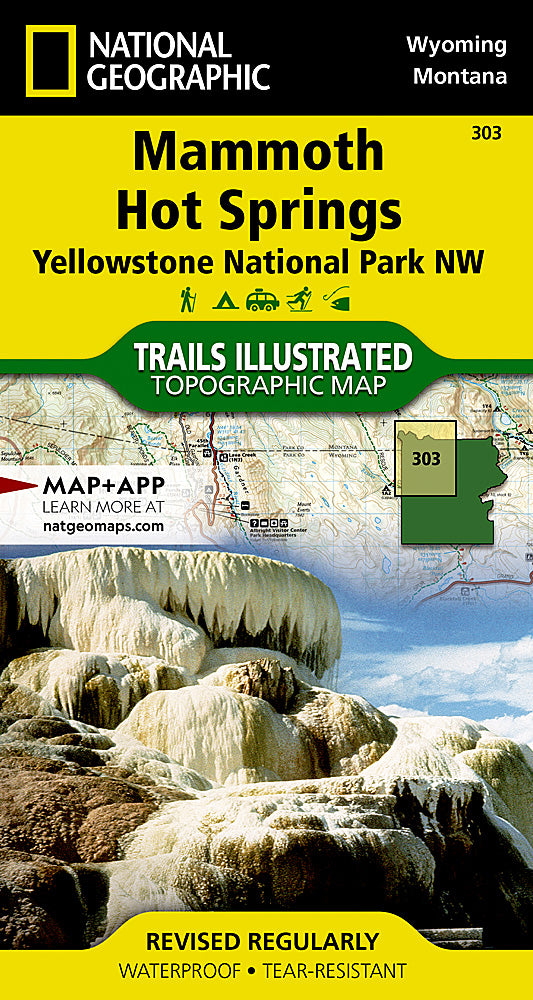 Yellowstone National Park NW (Mammoth Hot Springs) Trails Illustrated Topographic Map #303 - Cover