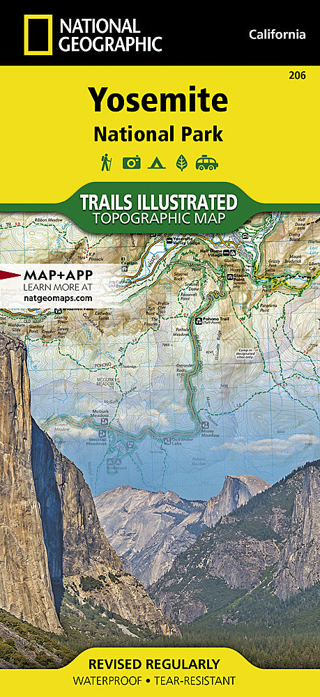 Yosemite National Park Trails Illustrated Topographic Map #206 - Cover
