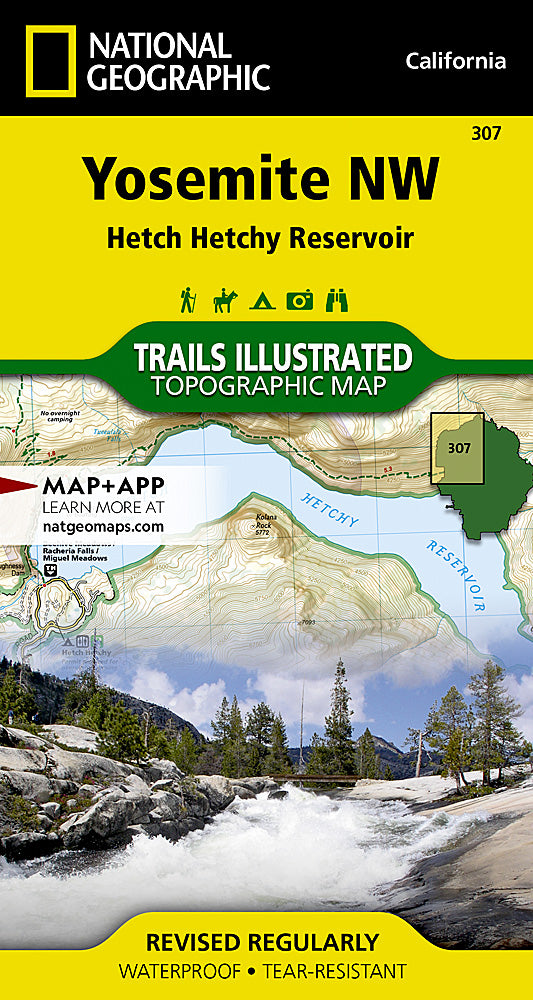 Yosemite National Park NW Trails Illustrated Topographic Map #307- Cover
