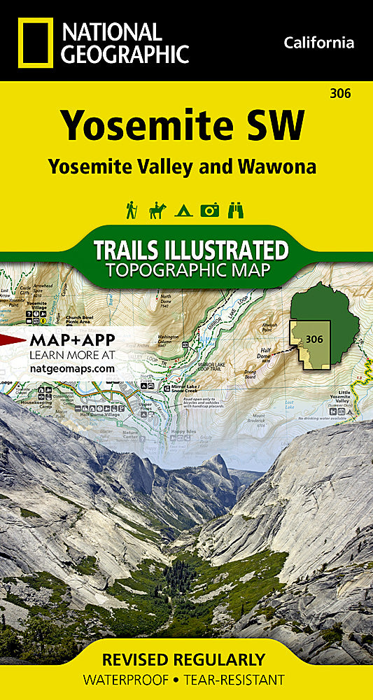 Yosemite National Forest SW Trails Illustrated Topographic Map #306 - Cover
